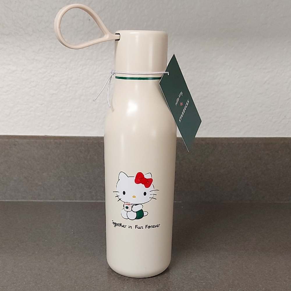 Hello Kitty Cream Water Bottle